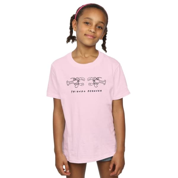 Friends Girls Lobster Logo Cotton T-Shirt