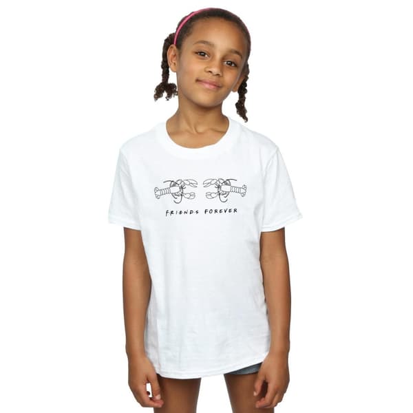 Friends Girls Lobster Logo Cotton T-Shirt