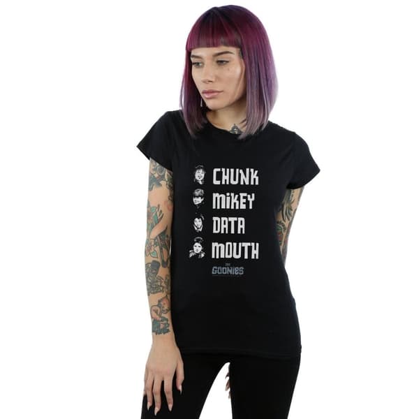 The Goonies Dam/Herr T-shirt i bomull med namnlista