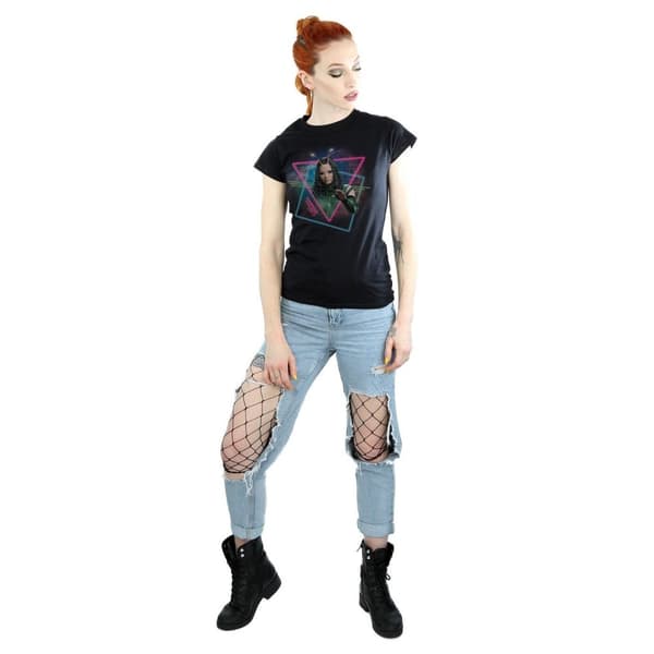 Marvel Womens/Ladies Guardians Of The Galaxy Neon Mantis Cotton T-Shirt
