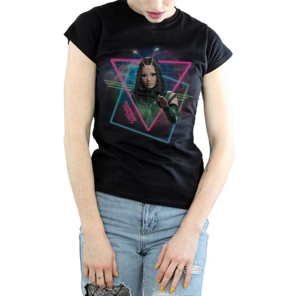 Marvel Womens/Ladies Guardians Of The Galaxy Neon Mantis Cotton T-Shirt