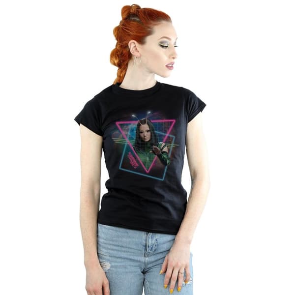 Marvel Womens/Ladies Guardians Of The Galaxy Neon Mantis Cotton T-Shirt