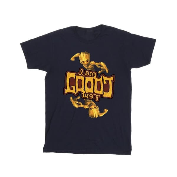 Marvel Guardians Of The Galaxy Groot Inverted T-shirt i bomullsgrain för flickor