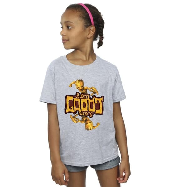 Marvel Guardians Of The Galaxy Groot Inverted T-shirt i bomullsgrain för flickor