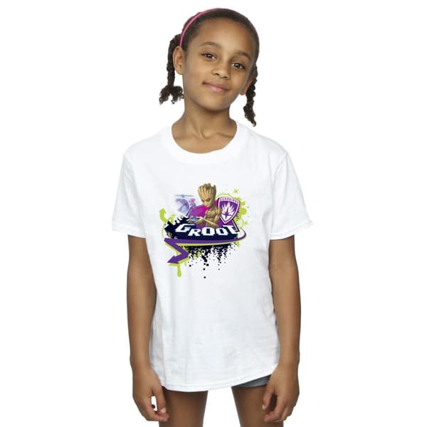 Marvel Guardians Of The Galaxy Groot Gaming Holo T-shirt i bomull för flickor