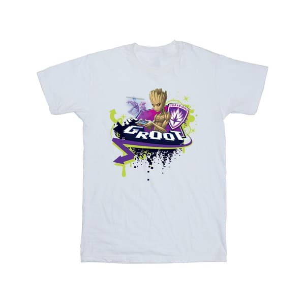 Marvel Guardians Of The Galaxy Groot Gaming Holo T-shirt i bomull för flickor