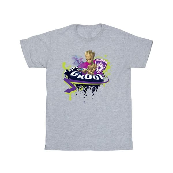 Marvel Guardians Of The Galaxy Groot Gaming Holo T-shirt i bomull för flickor