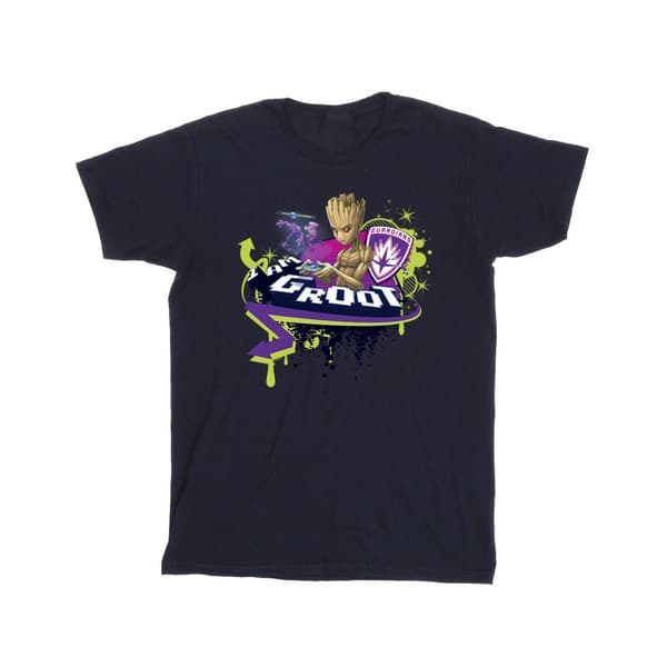 Marvel Guardians Of The Galaxy Groot Gaming Holo T-shirt i bomull för flickor