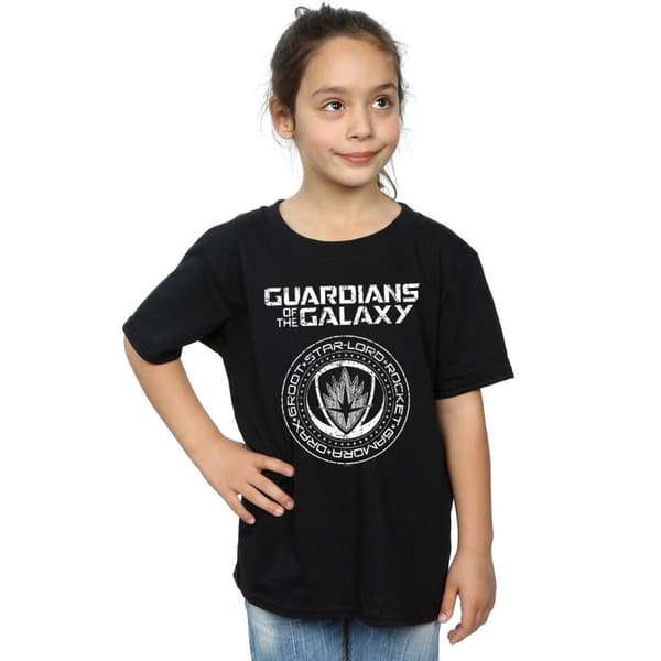 Marvel Girls Guardians Of The Galaxy Vol. 2 Distressed Seal Cotton T-Shirt