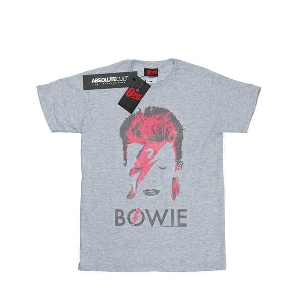 David Bowie Womens/Ladies Aladdin Sane Distressed Cotton Boyfriend T-Shirt