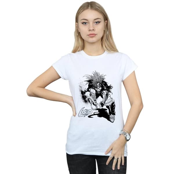 DC Comics Womens/Ladies Lobo Sketch Cotton T-Shirt