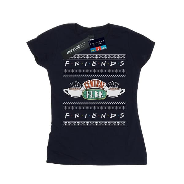 Friends Dam/Tjej Fair Isle Central Perk T-shirt i bomull
