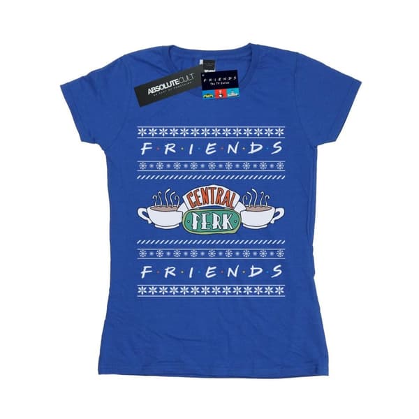 Friends Dam/Tjej Fair Isle Central Perk T-shirt i bomull