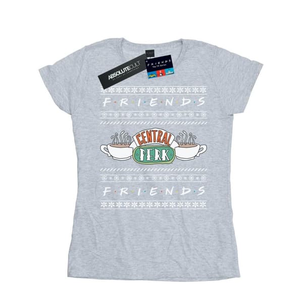 Friends Dam/Tjej Fair Isle Central Perk T-shirt i bomull
