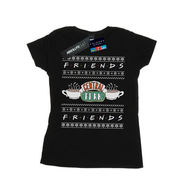 Friends Dam/Tjej Fair Isle Central Perk T-shirt i bomull