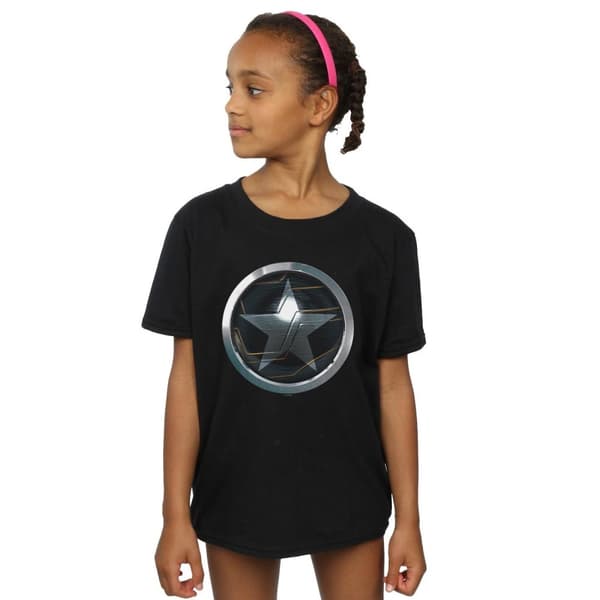 Marvel T-shirt i bomull med bröststjärna för flickor - The Falcon And The Winter Soldier