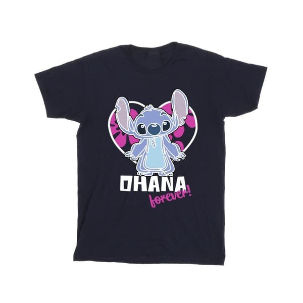 Disney Pojkar Lilo And Stitch Ohana Forever Heart T-shirt