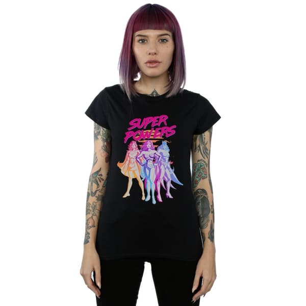 DC Comics Womens/Ladies Super Powers Neon Tropics Cotton T-Shirt