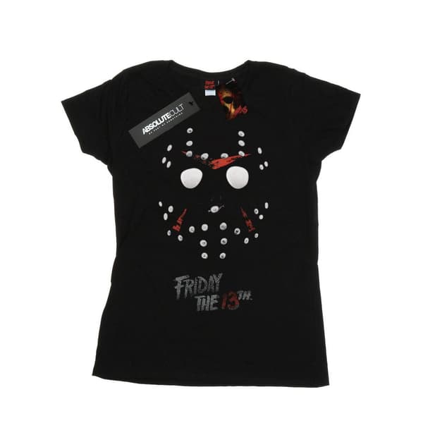 Friday 13th Womens/Ladies Jason Hockey Mask Cotton T-Shirt