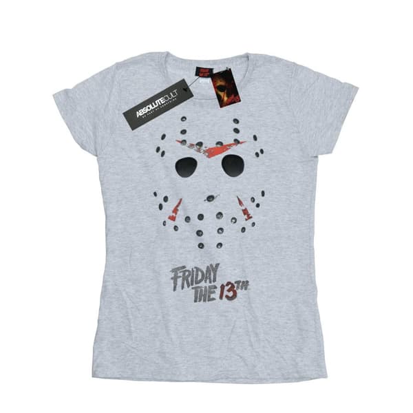 Friday 13th Womens/Ladies Jason Hockey Mask Cotton T-Shirt