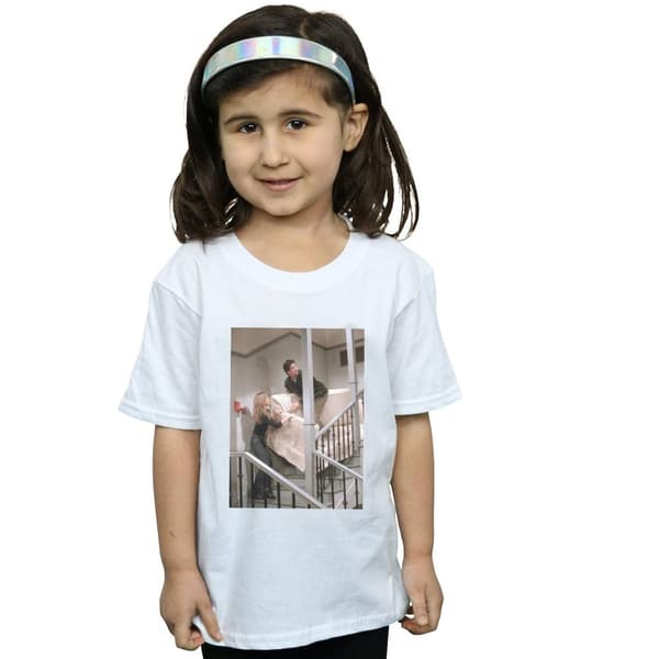 Friends T-shirt i bomull med foto - Soffa och trappor för flickor
