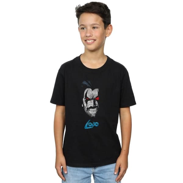 DC Comics Boys Lobo Face T-Shirt