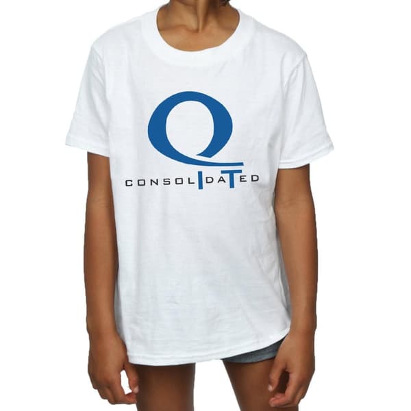 DC Comics T-shirt i bomull med Arrow Queen-konsoliderad logotyp för flickor