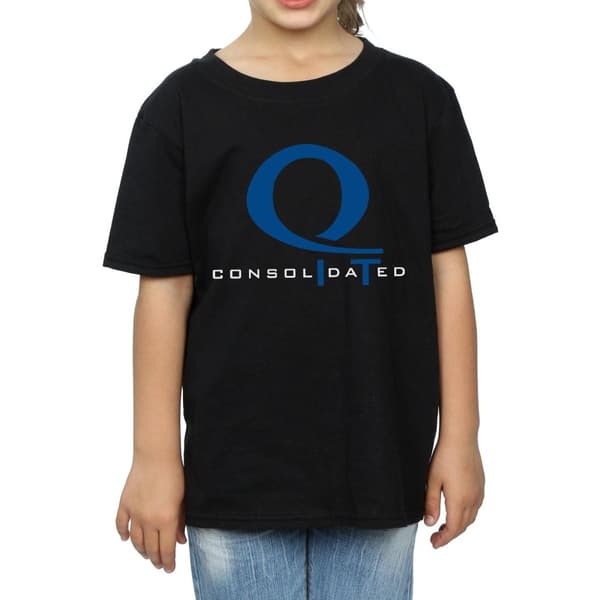 DC Comics T-shirt i bomull med Arrow Queen-konsoliderad logotyp för flickor