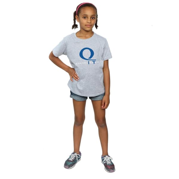 DC Comics T-shirt i bomull med Arrow Queen-konsoliderad logotyp för flickor