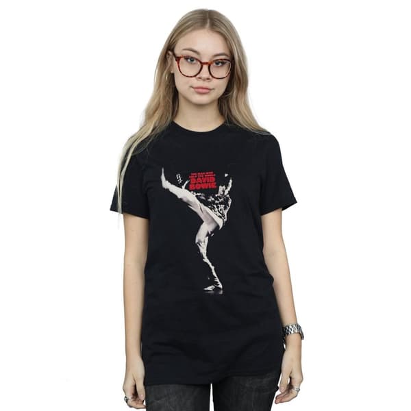 David Bowie Womens/Ladies The Man Who Sold The World Cotton Boyfriend T-Shirt