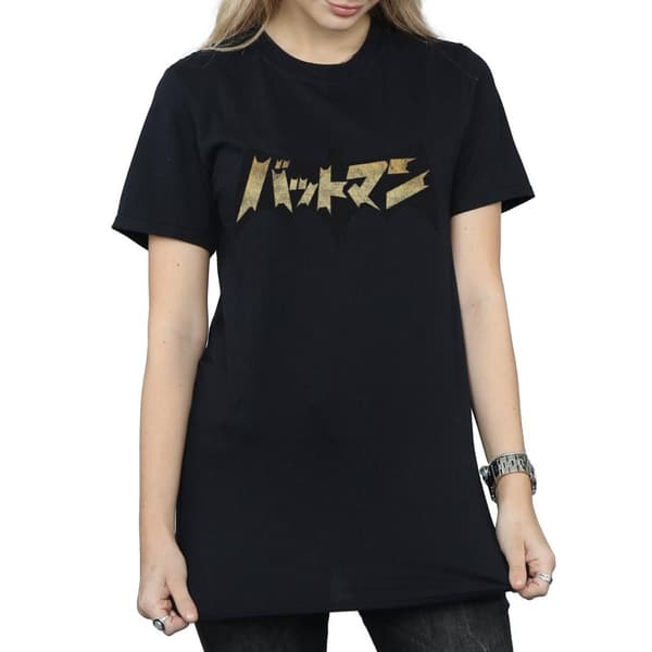 DC Comics Womens/Ladies Batman International Logo Cotton Boyfriend T-Shirt