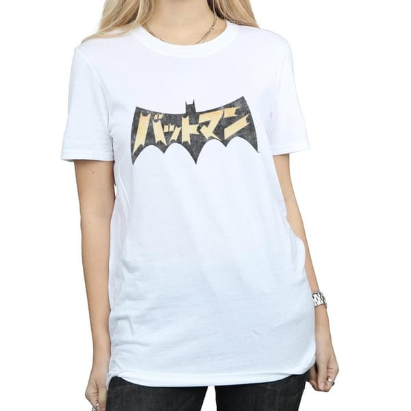DC Comics Womens/Ladies Batman International Logo Cotton Boyfriend T-Shirt