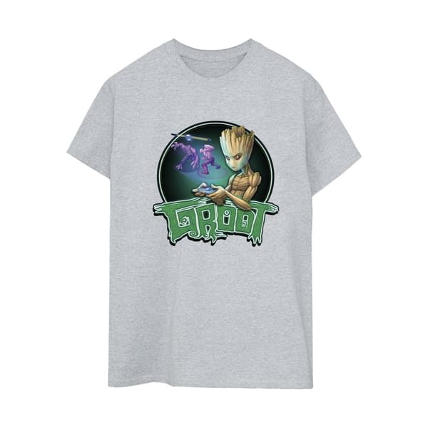 Marvel Dam/Tjej Guardians Of The Galaxy Groot Gaming Ring Bomull Boyfriend T-shirt