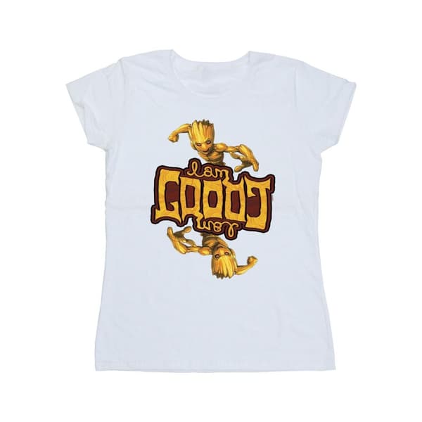Marvel Womens/Ladies Guardians Of The Galaxy Groot Inverted Grain Cotton T-Shirt