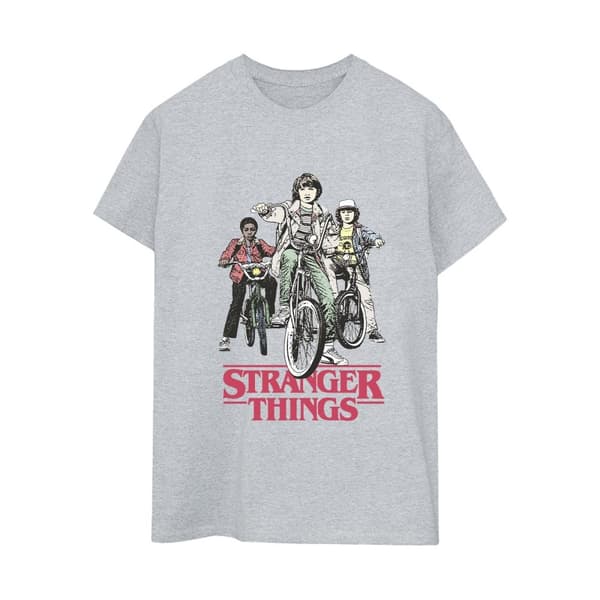 Netflix Womens/Ladies Stranger Things Retro Bikers Cotton Boyfriend T-Shirt