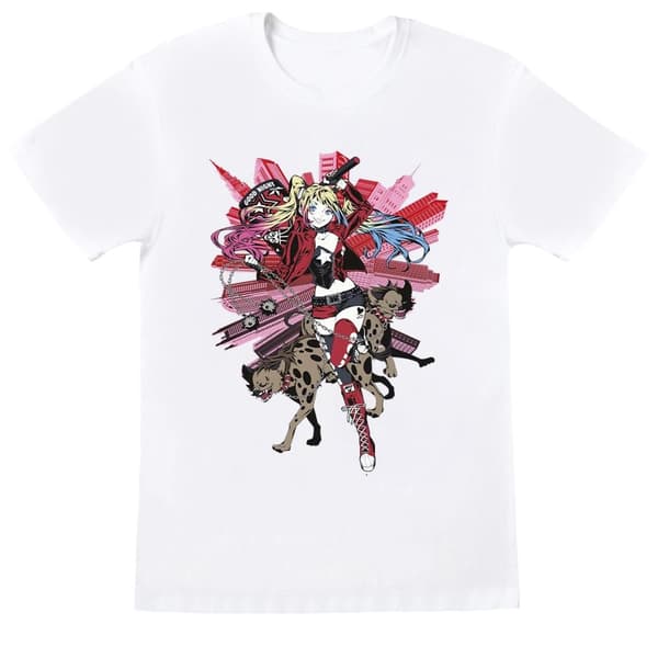 DC Comics Harley Quinn Hyenas bomulls-T-shirt för flickor