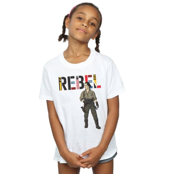 Star Wars Girls The Rise Of Skywalker Rebel Rose Cotton T-Shirt