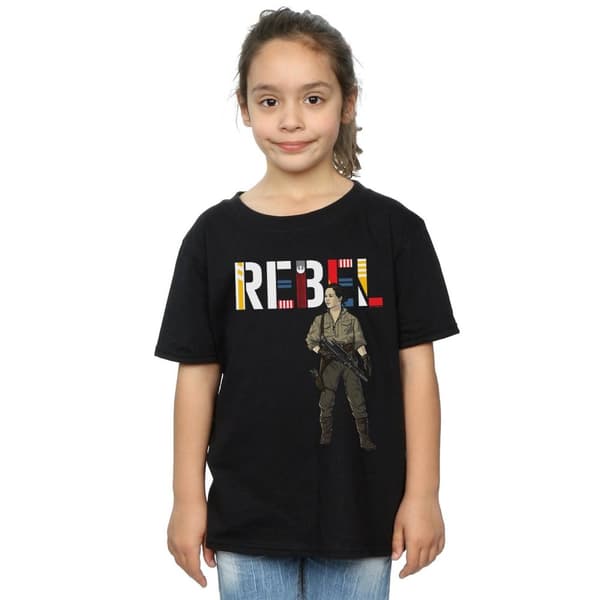 Star Wars Girls The Rise Of Skywalker Rebel Rose Cotton T-Shirt