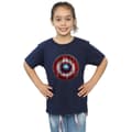 Miniatyrbillede 2 af 3: Marvel Girls Captain America Wooden Shield Cotton T-Shirt