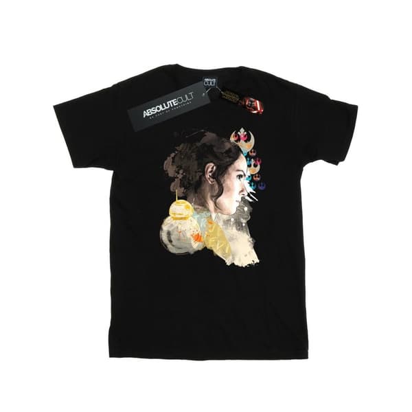 Star Wars: The Rise of Skywalker T-shirt i bomull med Rey-collage för flickor