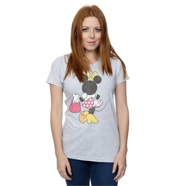 Disney Womens/Ladies Minnie Mouse Back Pose Cotton T-Shirt