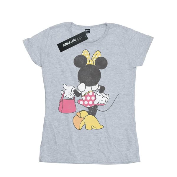 Disney Womens/Ladies Minnie Mouse Back Pose Cotton T-Shirt