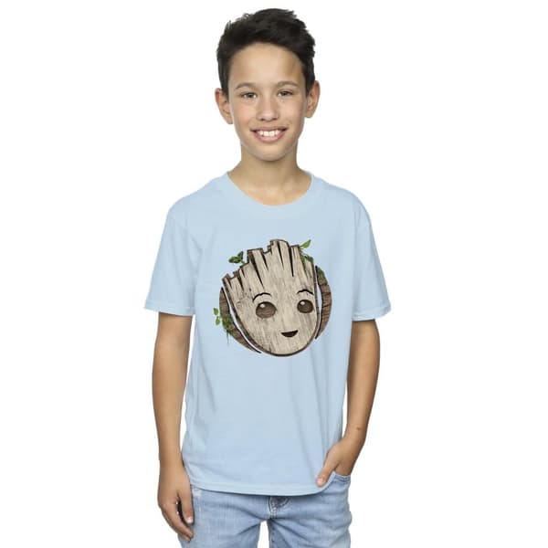 Marvel Pojkar - I Am Groot T-shirt med trähuvud