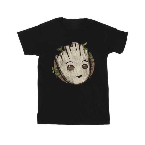 Marvel Pojkar - I Am Groot T-shirt med trähuvud