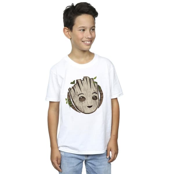 Marvel Pojkar - I Am Groot T-shirt med trähuvud