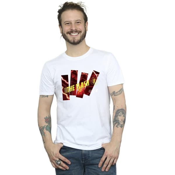 DC Comics Mens The Flash Pillars T-Shirt