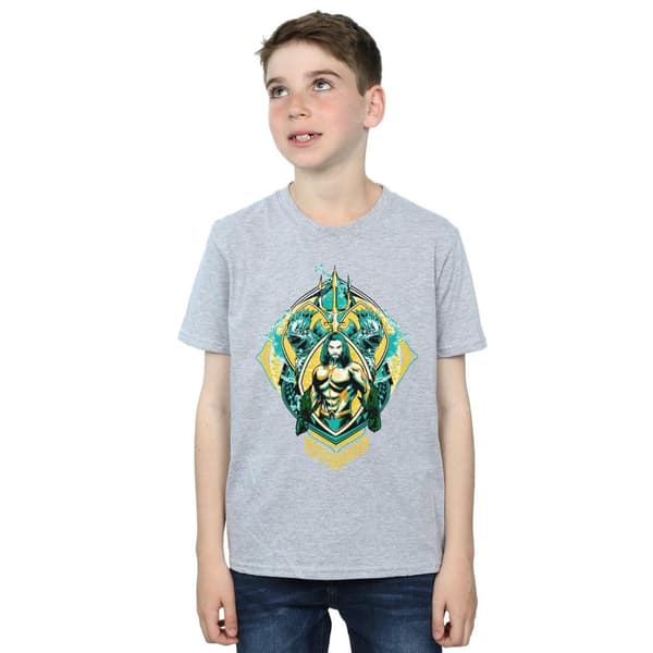 DC Comics Boys Aquaman The Trench Crest T-Shirt