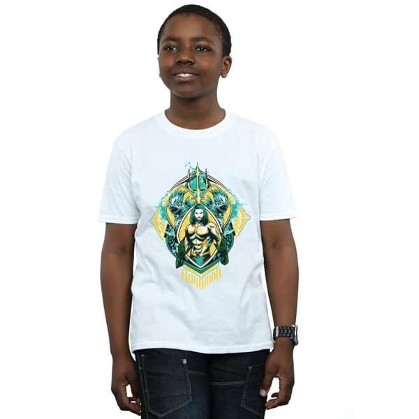 DC Comics Boys Aquaman The Trench Crest T-Shirt