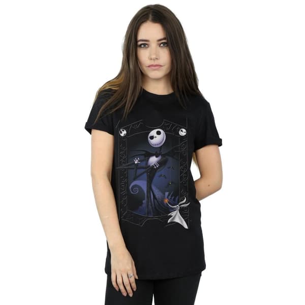 Disney Womens/Ladies Nightmare Before Christmas Pumpkin King Cotton Boyfriend T-Shirt