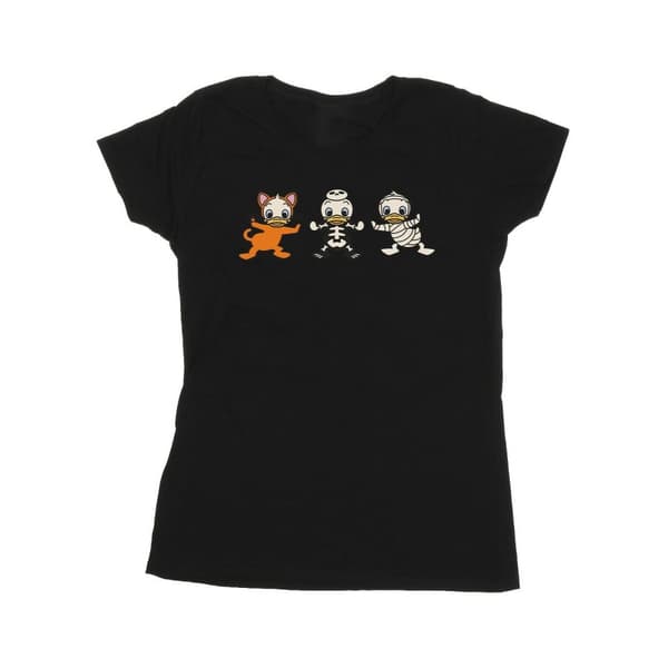 Disney Dam/Tjej Duck Tales Halloweenkostymer Bomulls-T-shirt Black L